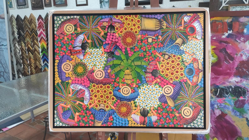 Pintura mujeres africanas