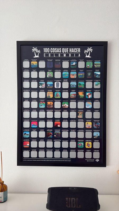Póster 100 cosas que hacer en Colombia
