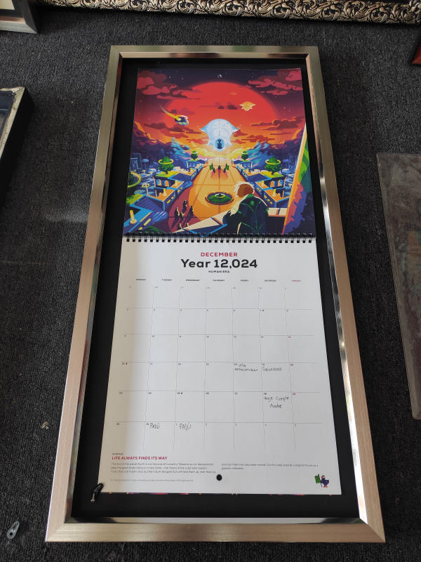 Calendario 2024 enmarcado